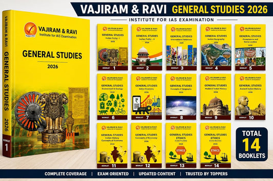 Vajiram & Ravi General Studies Complete Yellow Booklet Series 14 Booklets UPSC CSE 2026