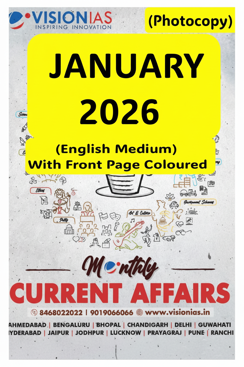 Vision IAS Current Affairs January 2026 Cover